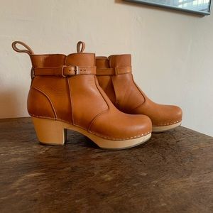 Swedish Hasbeens Caramel Ankle Boot